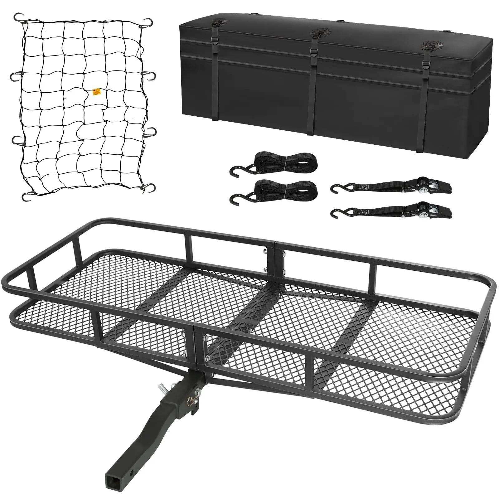 MeeFar Folding Hitch Mount Cargo Carrier Basket