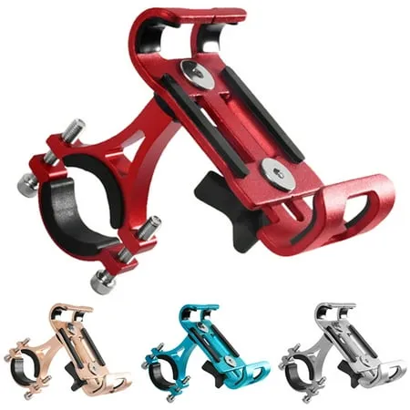 MyBeauty Aluminium Alloy 360 Degree Rotation Bike Motorcycle Handlebar Phone Holder Mount Blue No Rotatable