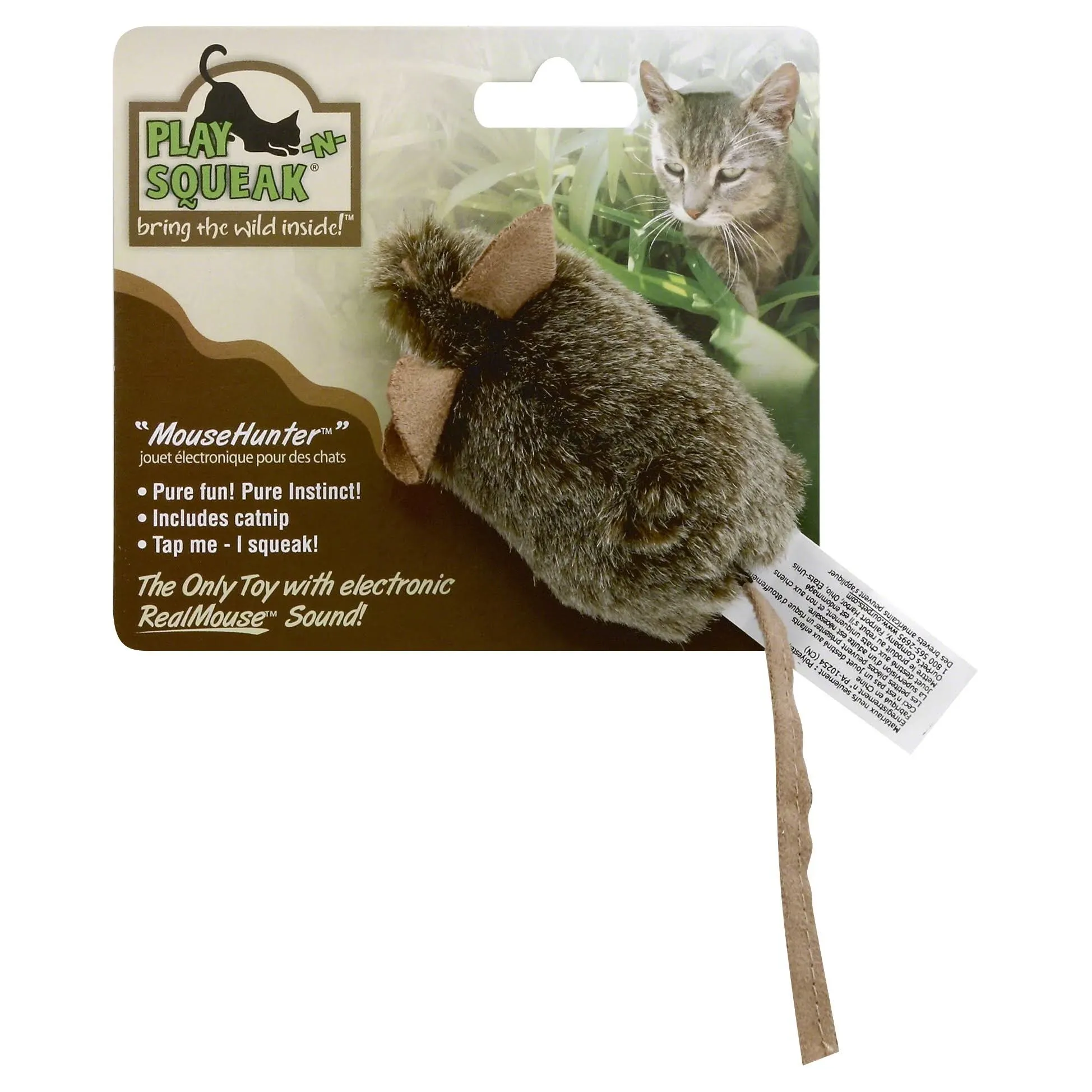 Our Pet's Play N Squeak Mouse Hunter Cat Toy