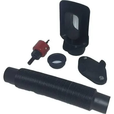 EarthMinded DIY Rain Barrel Diverter Parts for 2x3, 3x4 and Round Downspouts (Diverter, Winter Cover Plate, Hose, Hose Seal for Barrel, Drill Bits, Parts to fit 3x4 Downpipe)