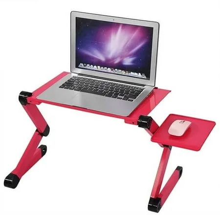 Vobor Laptop Desk Foldable Vented Laptop Table Portable Laptop Bed Tray Table Notebook Stand Reading Holder with Mouse Holder for Eating Breakfast,Reading,Watching Movie on Bed/Couch