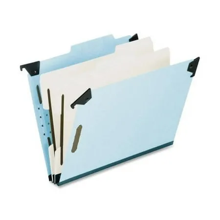 Pendaflex Hanging 6-Section Letter Size Classification Folder, Light Blue