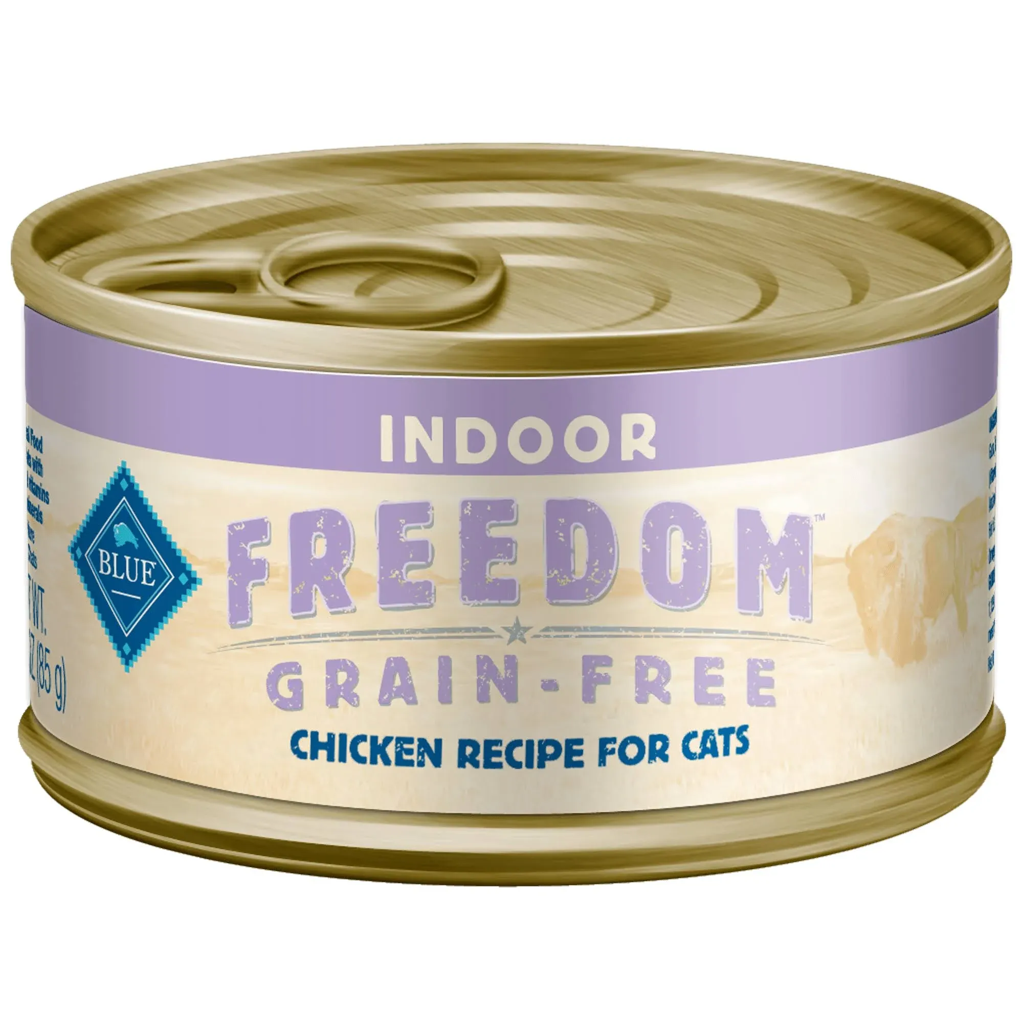 Blue Freedom Adult Indoor Formula, Natural Chicken Recipe - 24 pack, 3 oz cans