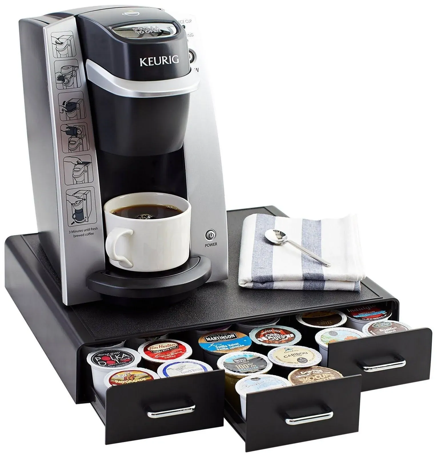 AmazonBasics Coffee Pod Storage Drawer for K-Cup Pods