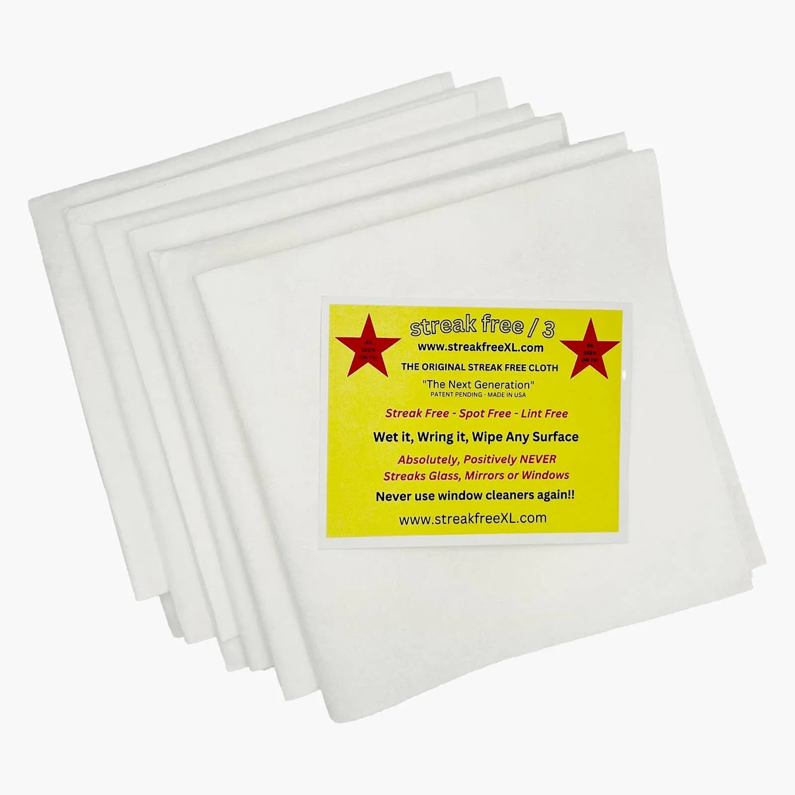 Streak Free Microfiber Cloth As Seen on TV 6 Pack