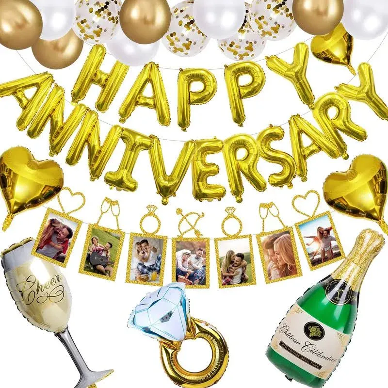 Happy Anniversary Decorations Banner Anniversary... 