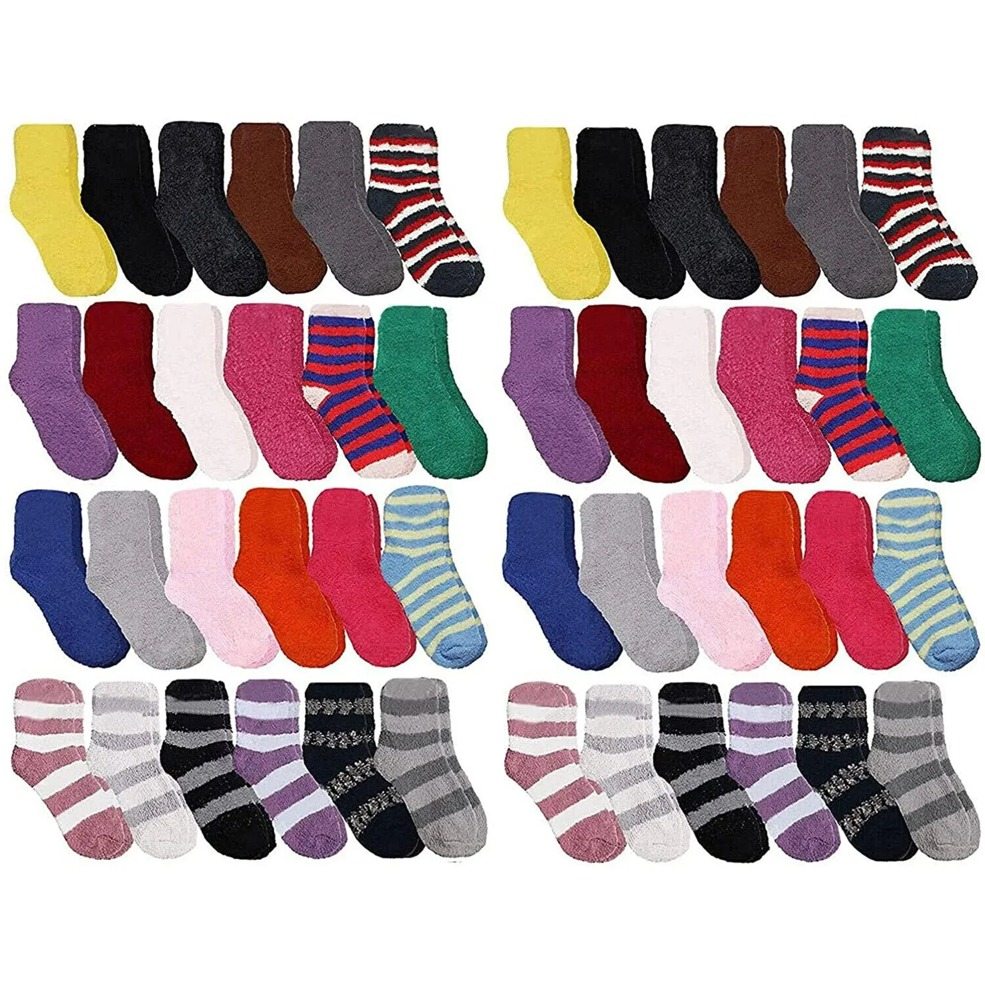 Yacht &amp; Smith Womens Wholesale Bulk Warm And Cozy Fuzzy Socks, Winter Sock