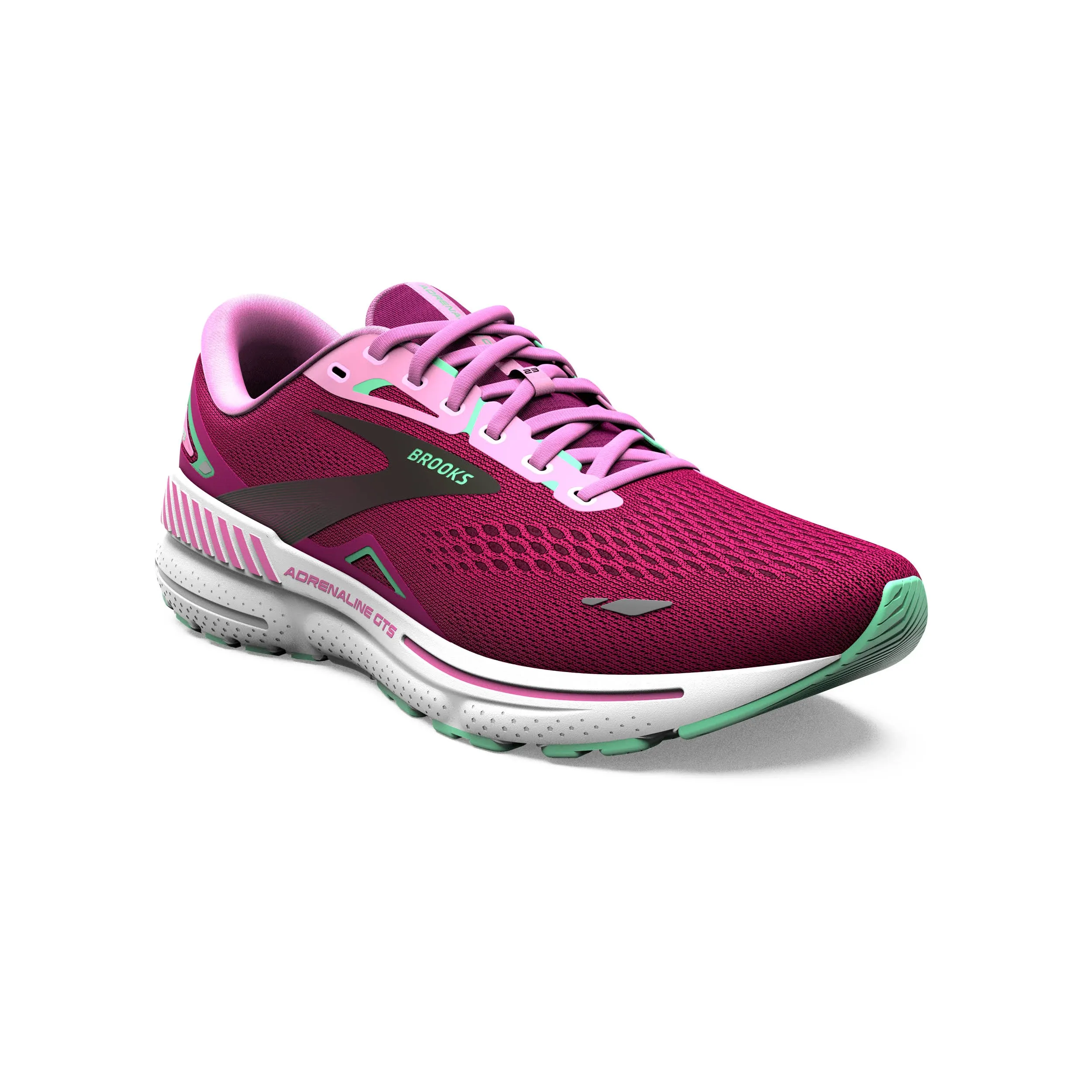 Brooks Adrenaline GTS 23 Women's White Sand/Sunset/Fuchsia - 7