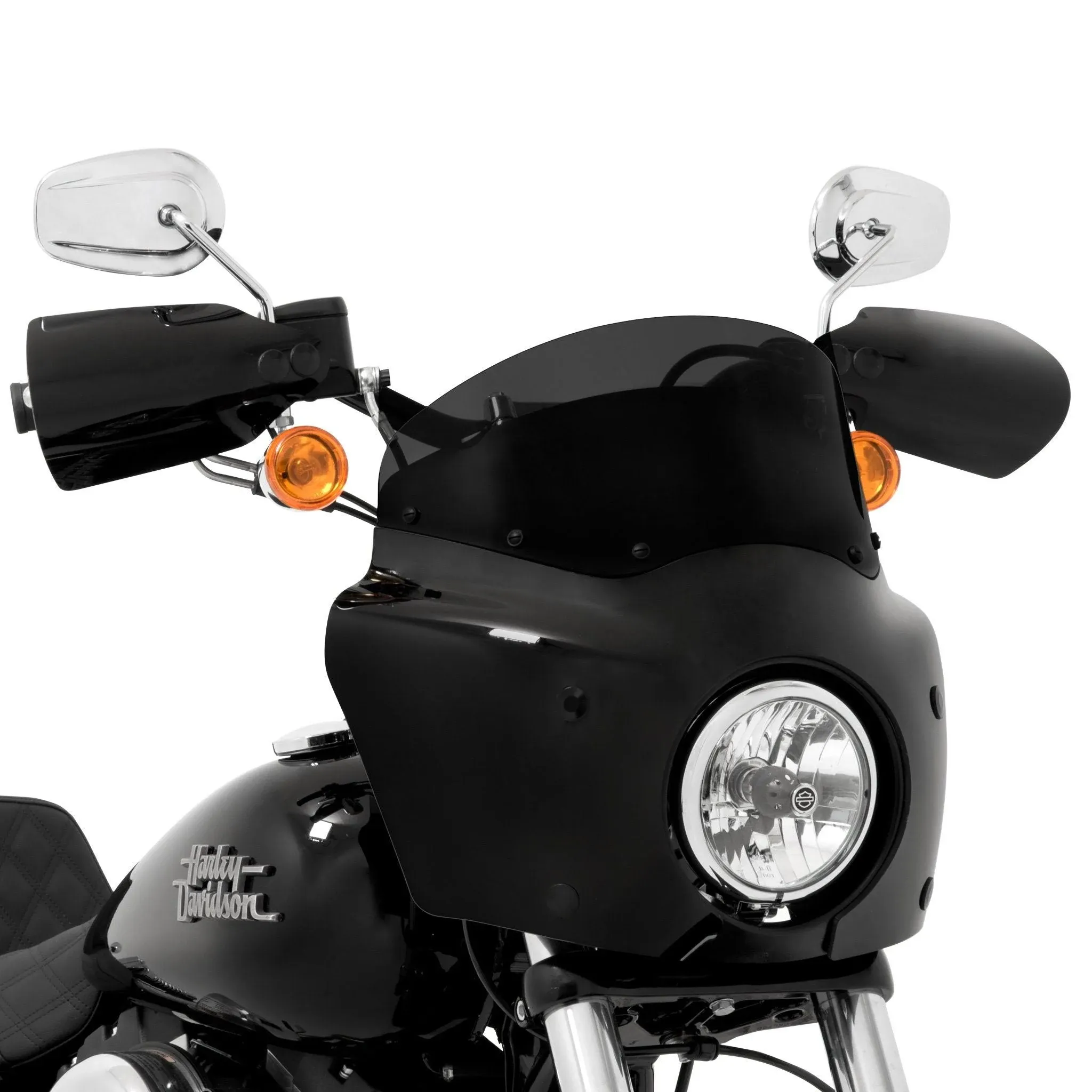 Memphis Shades Hd MEP86510 Windshield for Road Warrior Fairing - 7in. - Dark Black Smoke