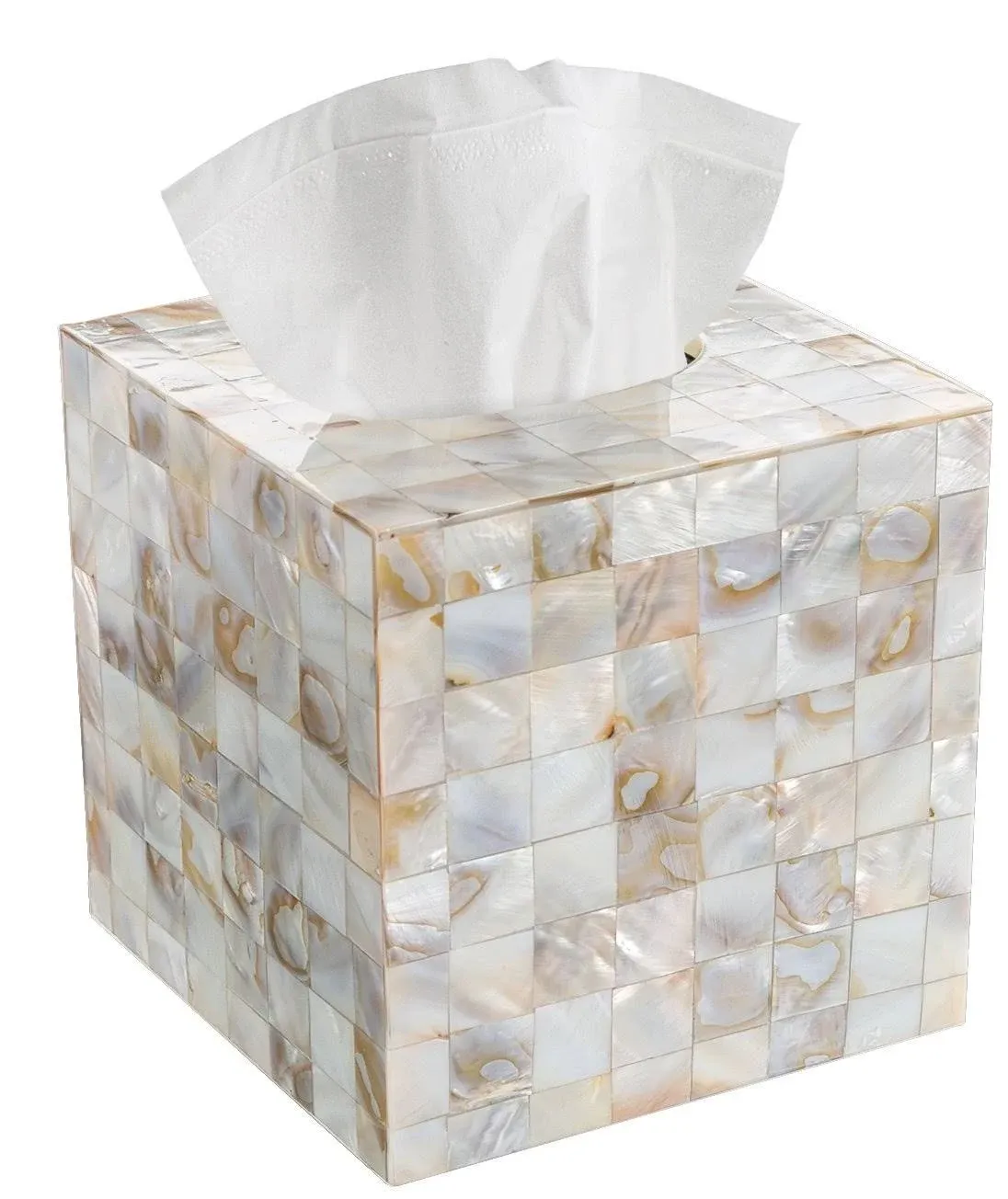 Tissue Box Cover Square – Decorative Square Tissue Box Holder for Bathroom  