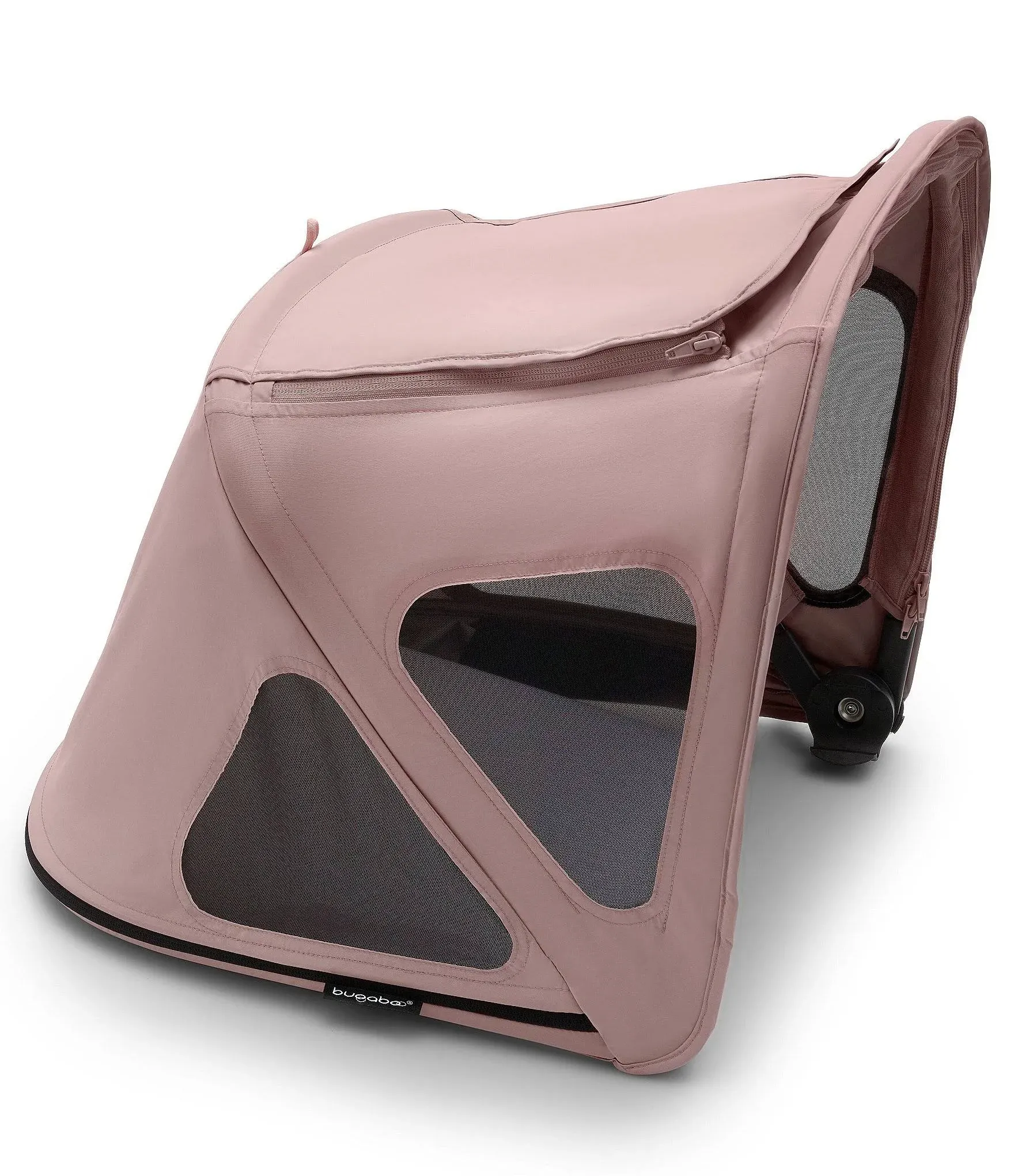 Bugaboo Breezy Sun Canopy, Extendable for Extra Coverage and Optimal Sun Protection, Water Repellent, Compatible with Fox/Cameleon 3/Lynx Strollers (Morning Pink)