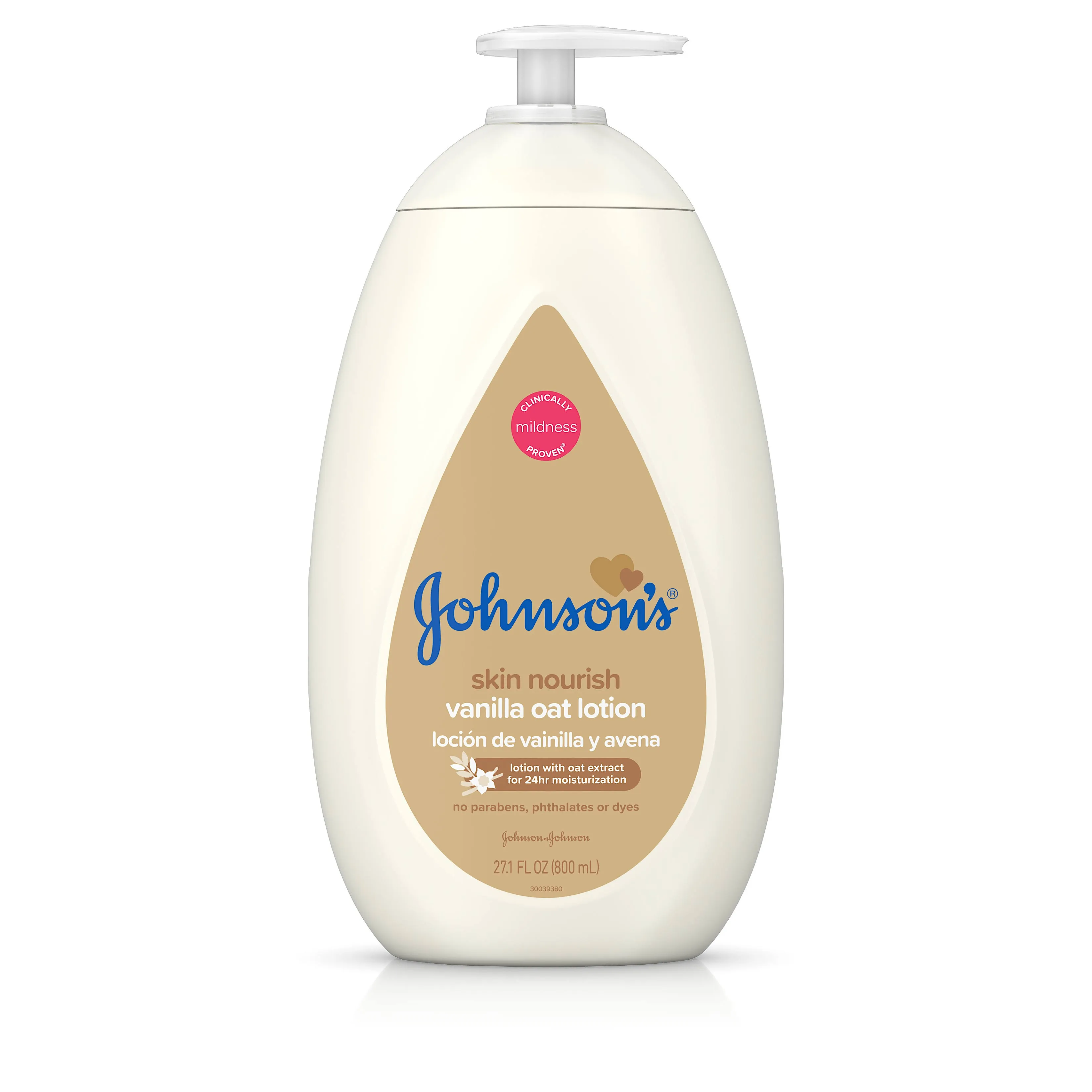 Johnson&#039;s Baby Body Lotion with Vanilla &amp; Oat Extract, 27.1 fl. oz