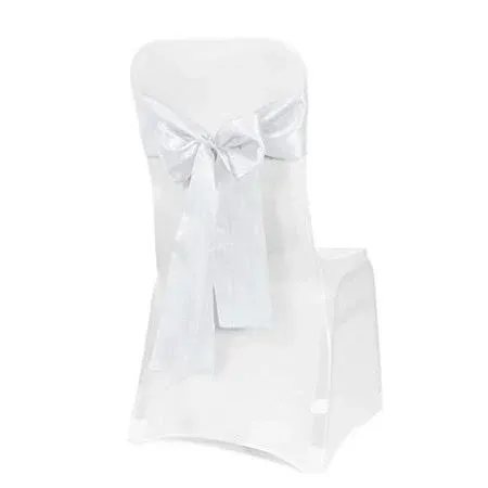 Obstal 50 PCS Satin Chair Sashes Bows for Wedding Reception- Universal Chair ...