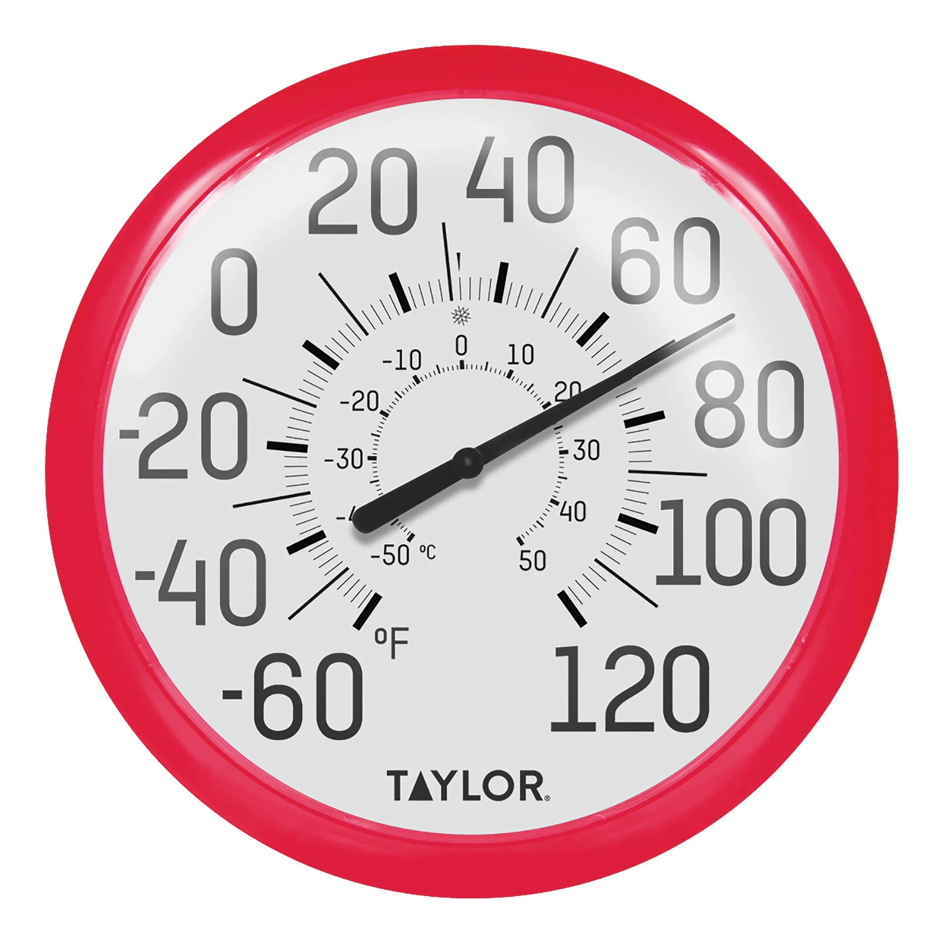 Taylor 13.25 inch Dial Thermometer, Red