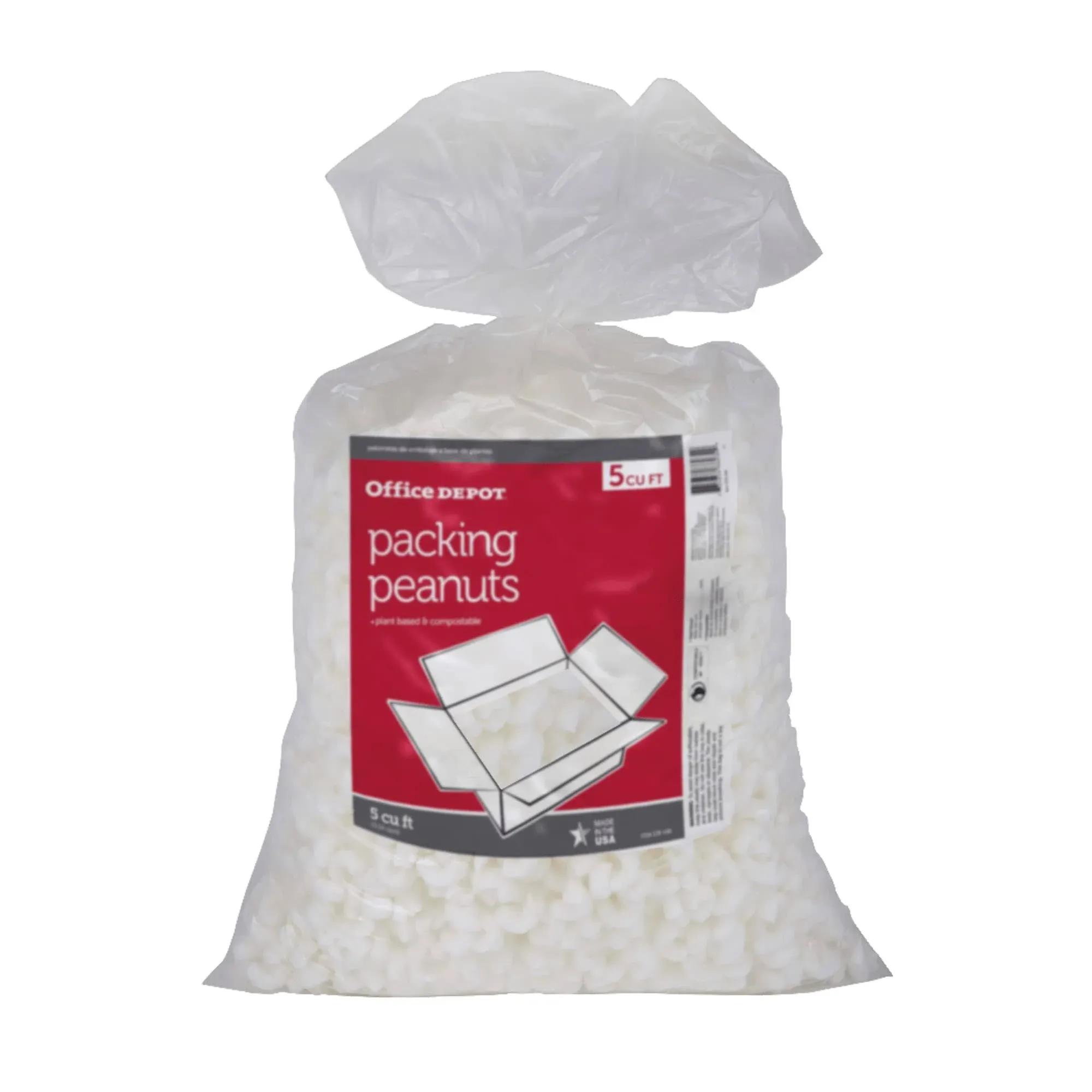 Office Depot Loose-Fill Packing Peanuts, 5 Cu Ft, 37702-OD