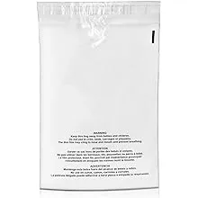 Shop4Mailers 5 x 7 Suffocation Warning Clear Plastic Self Seal Poly Bags 1.5 Mil 1000 Pack