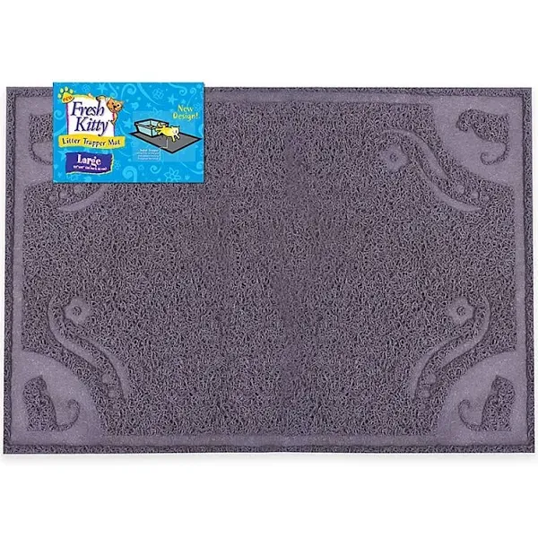 Fresh Kitty Large Litter Trapper Mat in Grey