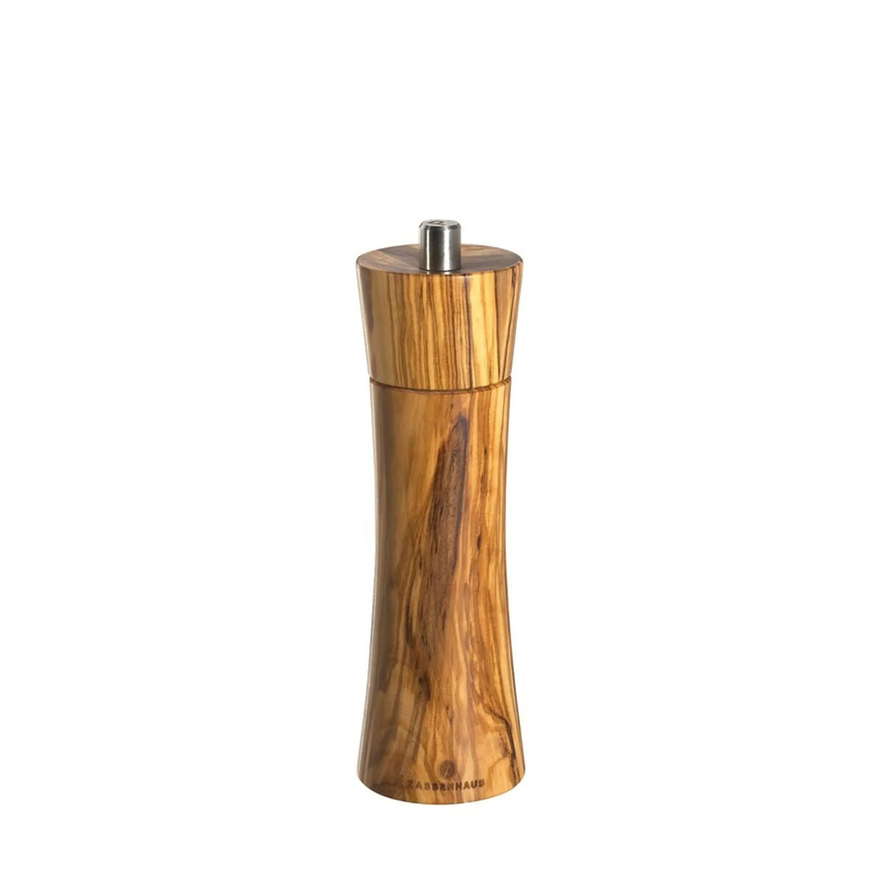 Zassenhaus "Frankfurt" Olive Wood Ceramic Pepper Mill