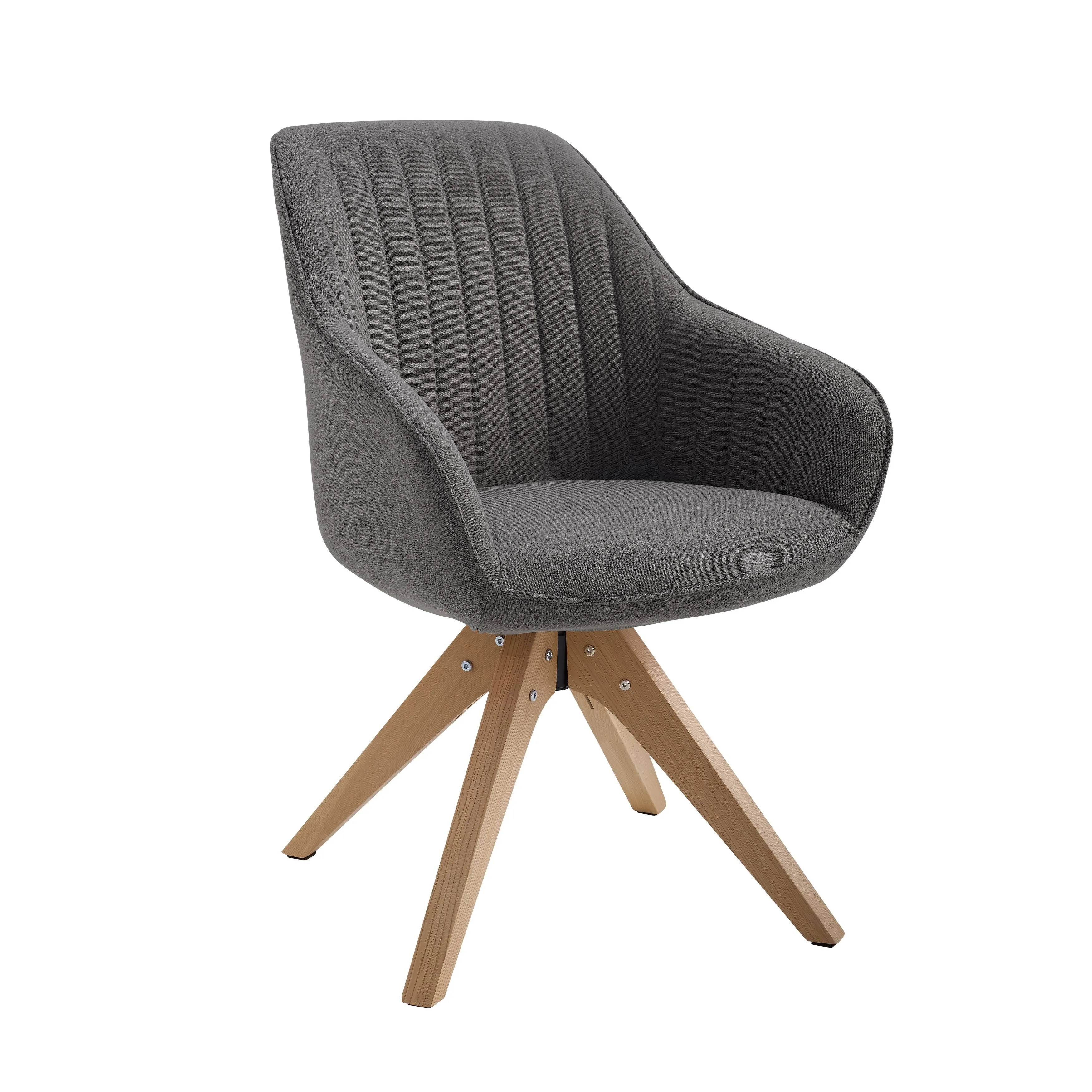 Art Leon Office Swivel Accent Chair with Wood Legs