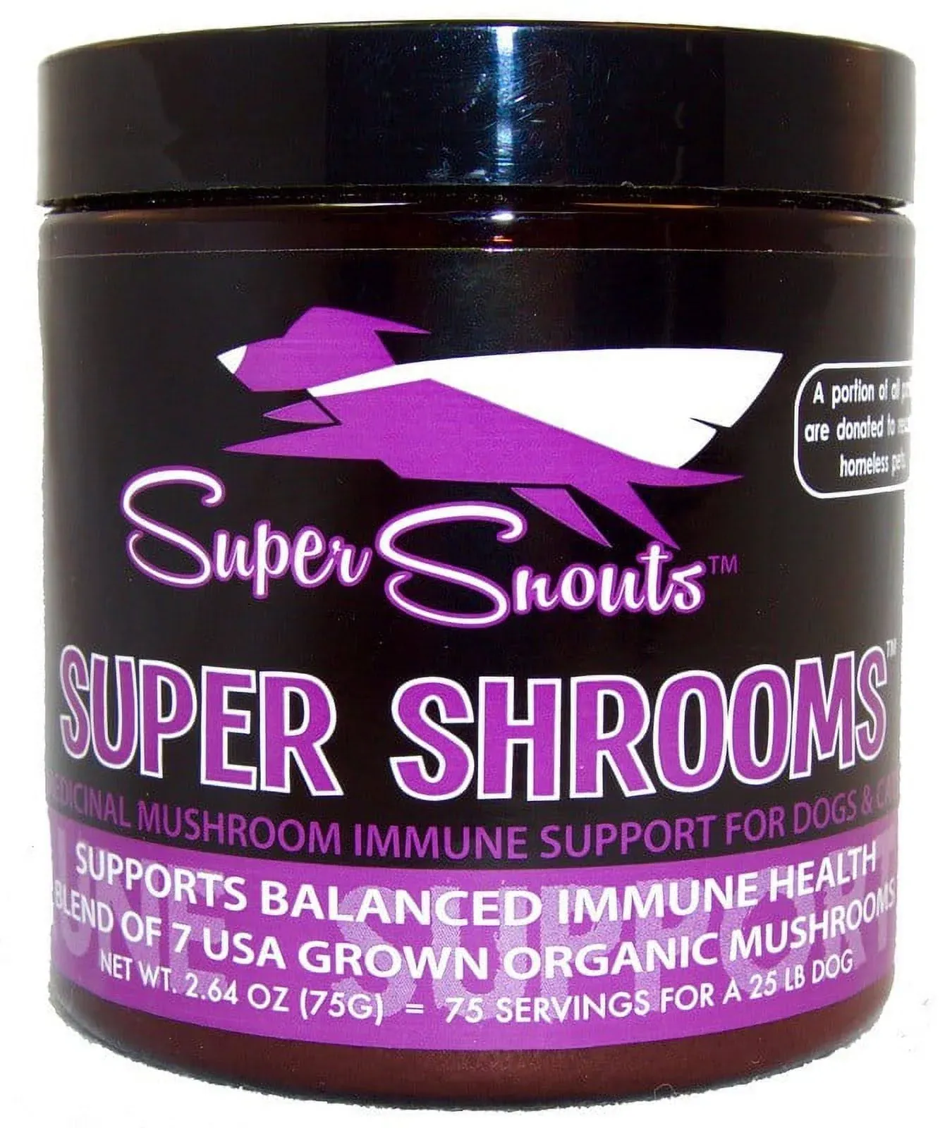 Super Snouts Super Shrooms Supplement for Dogs & Cats 2.64 oz