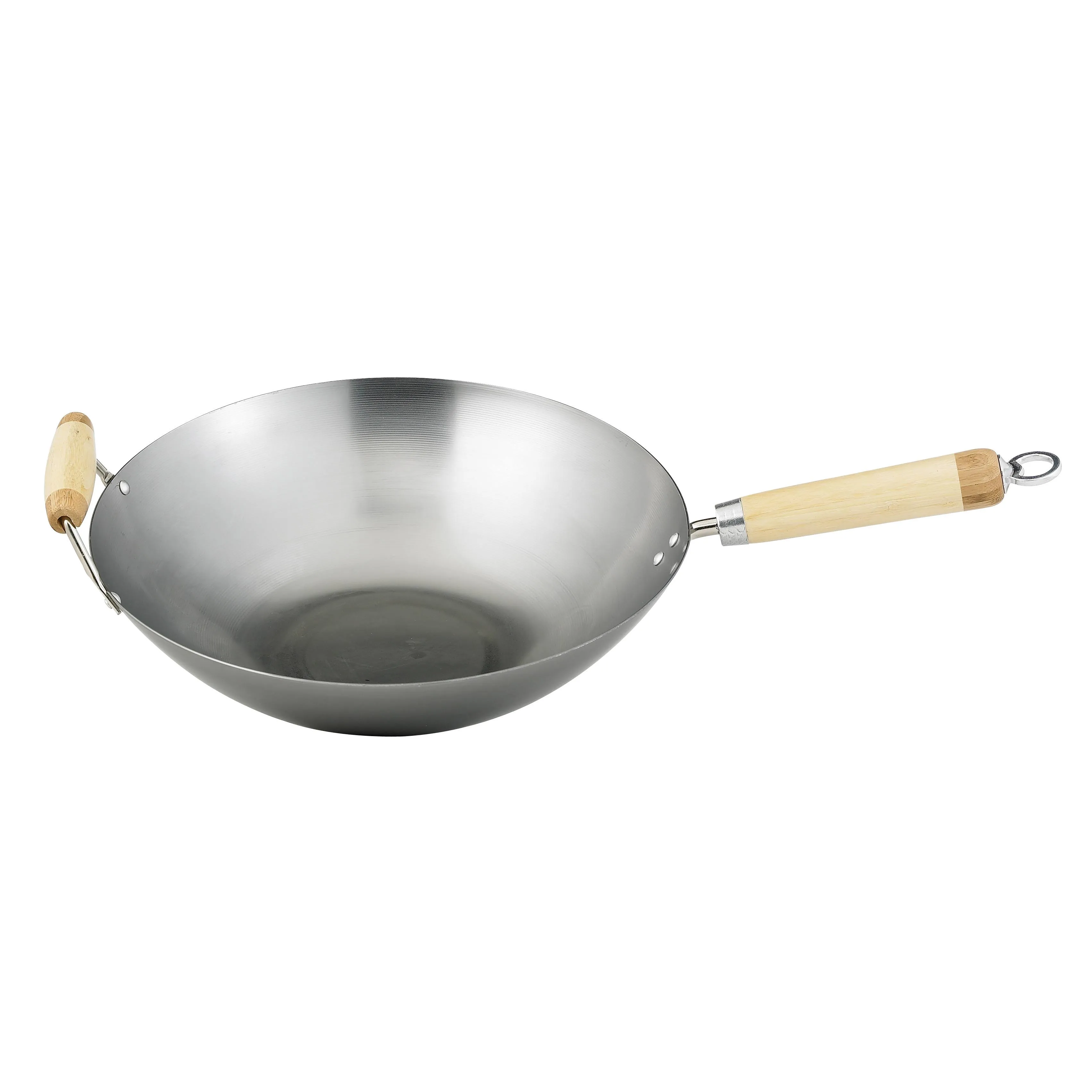 Joyce Chen Carbon Steel Wok, 14-Inch, Silver