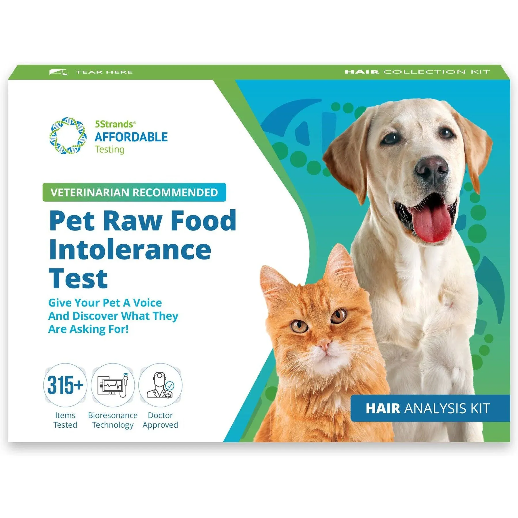 5 Strands Pet Food Intolerance Test