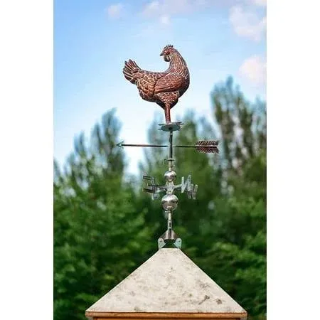 Metal Weather Vane Chicken Wind Vane