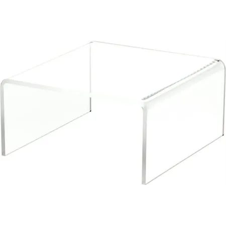 Plymor Clear Acrylic Short Square Display Riser