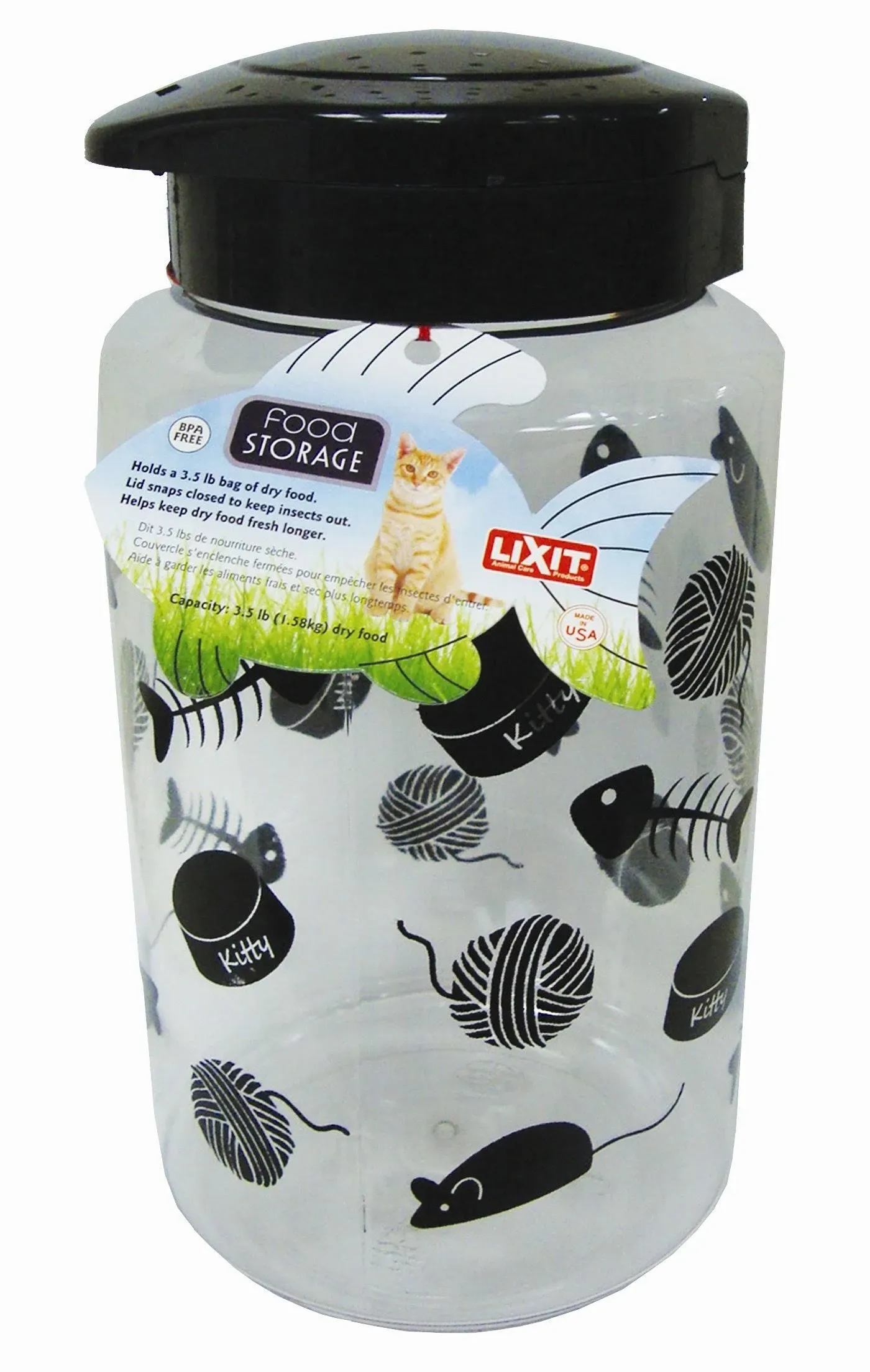 Lixit 128oz cat food jar