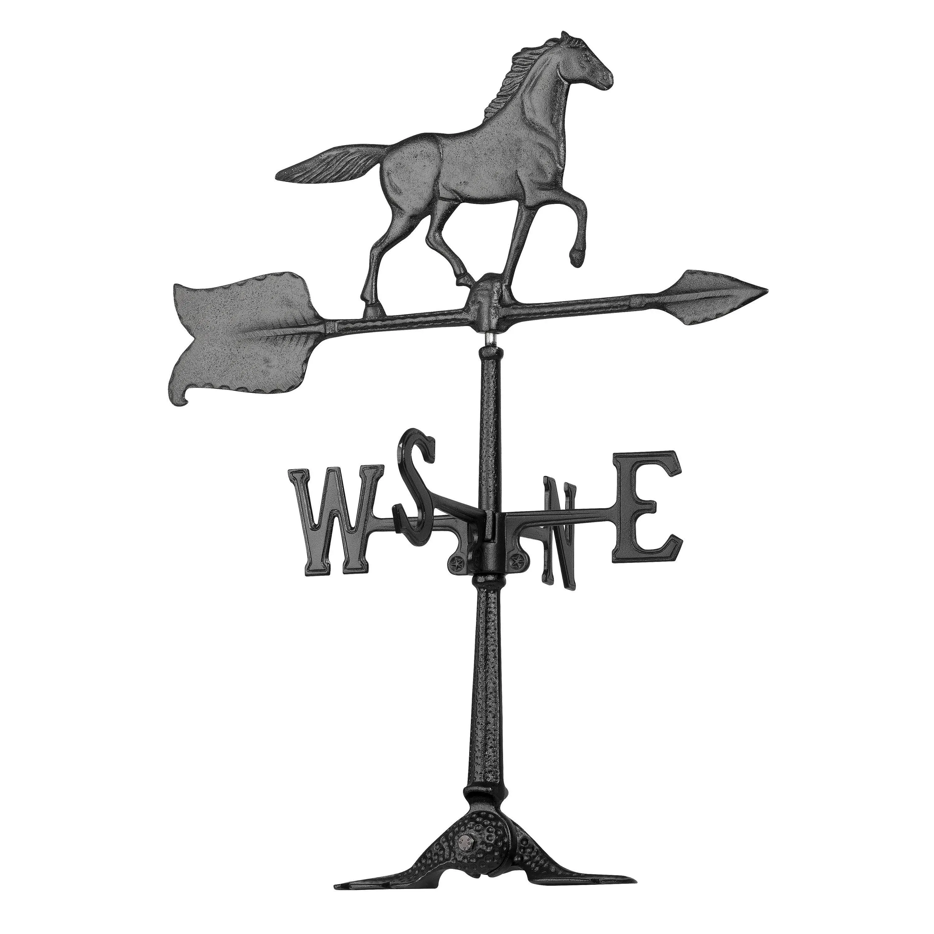 Whitehall Horse 24 in. Accent Weathervane Black