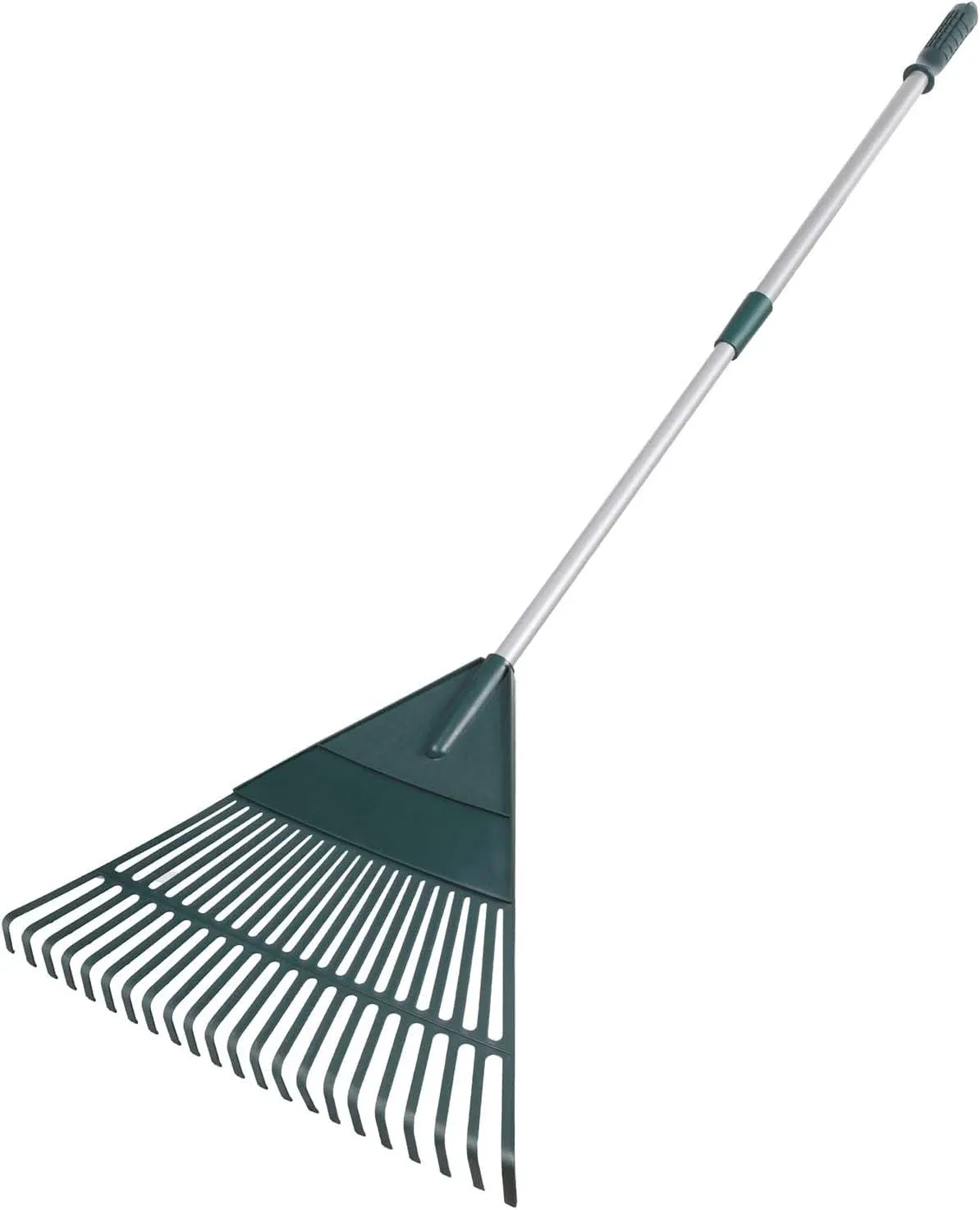 APARECIUM Garden Leaf Rake, Garden Poly Shrub Rake with 66â Adjustable Lightweight Steel Handle, D