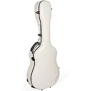 Crossrock Fiberglass Case with TSA Lock for 40"/41" Dreadnought Acoustic Guitar-Milky White(CRF2021DMW)Crossrock Fiberglass Case with TSA Lock for 40"/41" Dread…