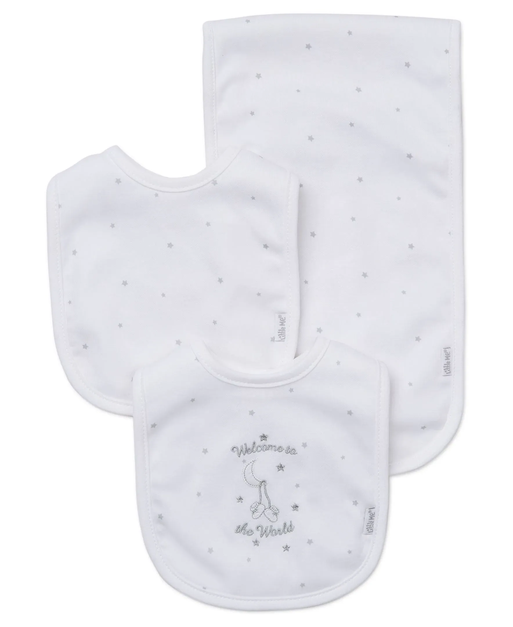 Infant Unisex Welcome to the World Bib & Burp Cloth Set - Baby