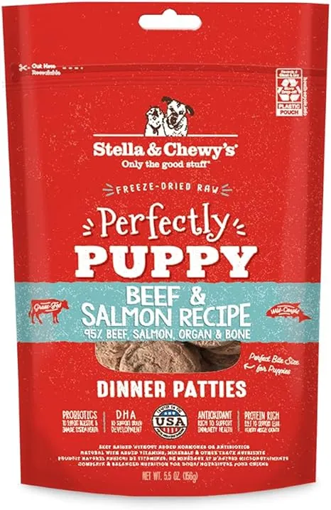 Stella & Chewy's Perfectly Puppy Beef & Salmon Dinner Patties