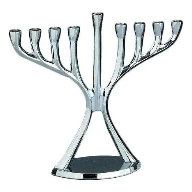 Modern Menorah Chrome