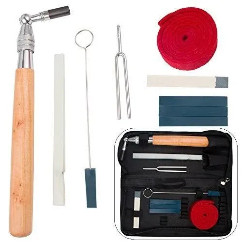 Luvay Piano Tuning Kit Tools (10 items) Professional Hammer/Lever, (Felt)... 