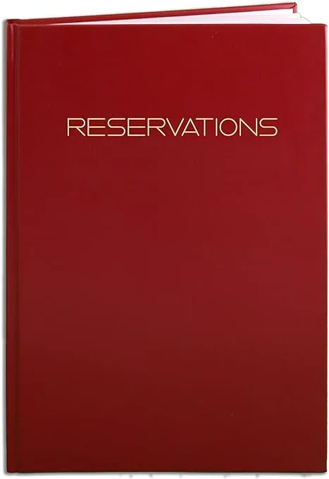 BookFactory Reservations Book, Restaurant Reservation Book, 365 Day Table ...