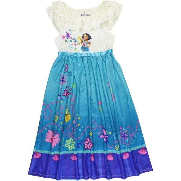 Disney's Encanto Mirabel Girls 4-8 "Encanto Garden" Fantasy Gown Nightgown