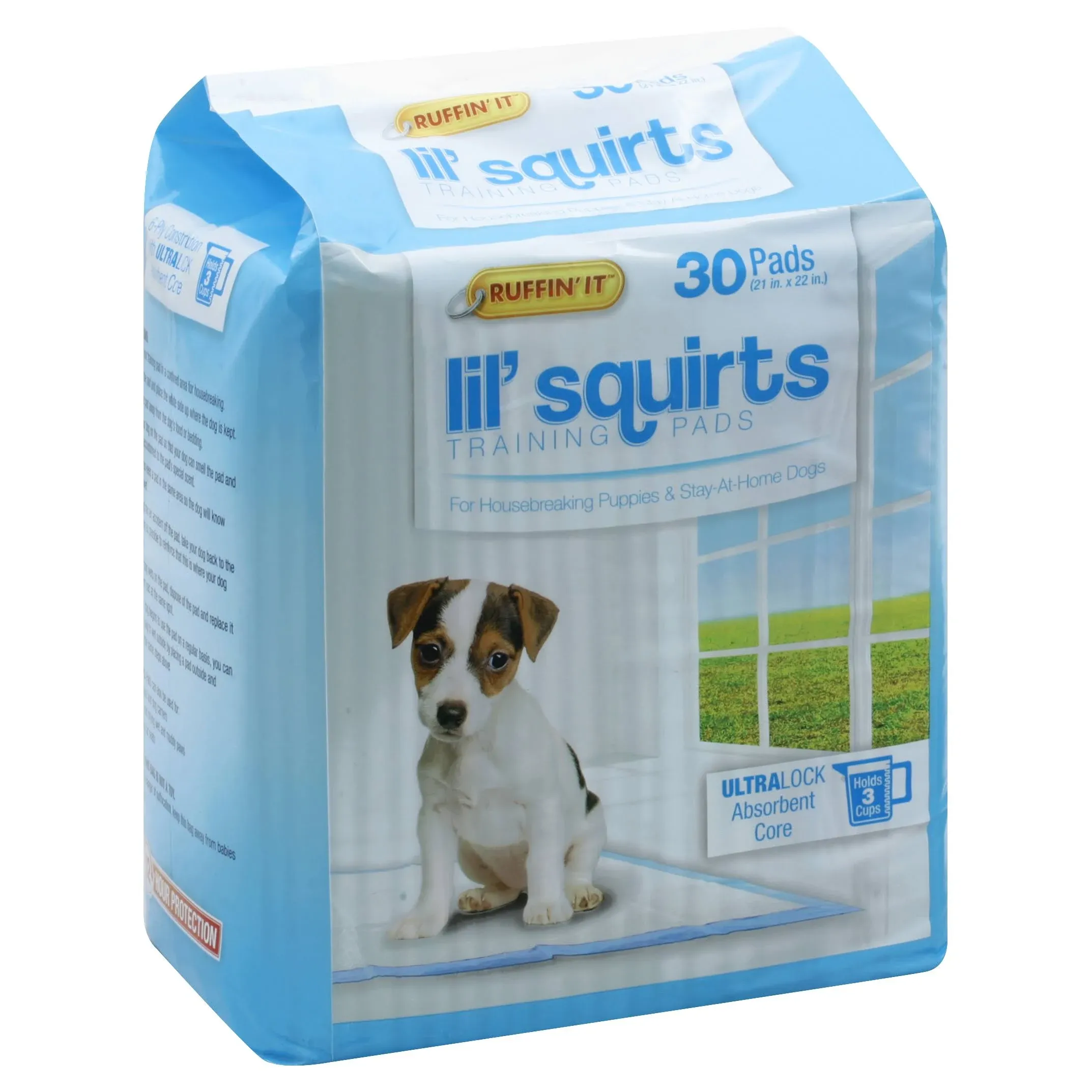 Ruffin' It 82030 Lil' Squirt Training Pads, 21" x 22", 30/Pack