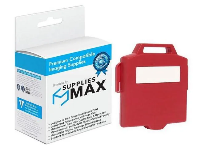 SuppliesMAX Compatible Replacement for Postal Franking Supplies PF7653 Red Postage Meter Inkjet - Replacement to Pitney Bowes 765-3