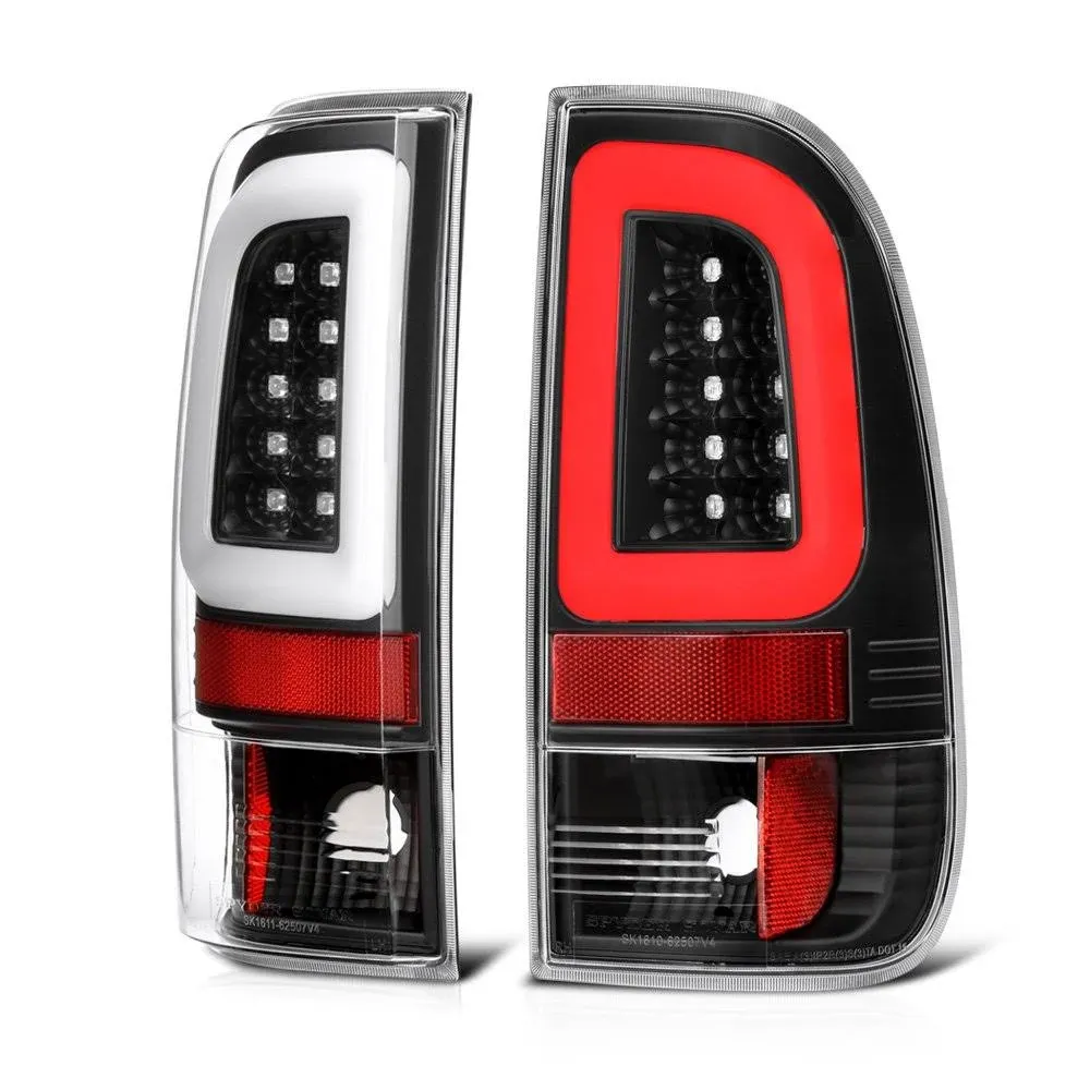 Vipmotoz Black Bezel Premium OLED Neon Tube LED Tail Light Housing Lamp Assembly ...