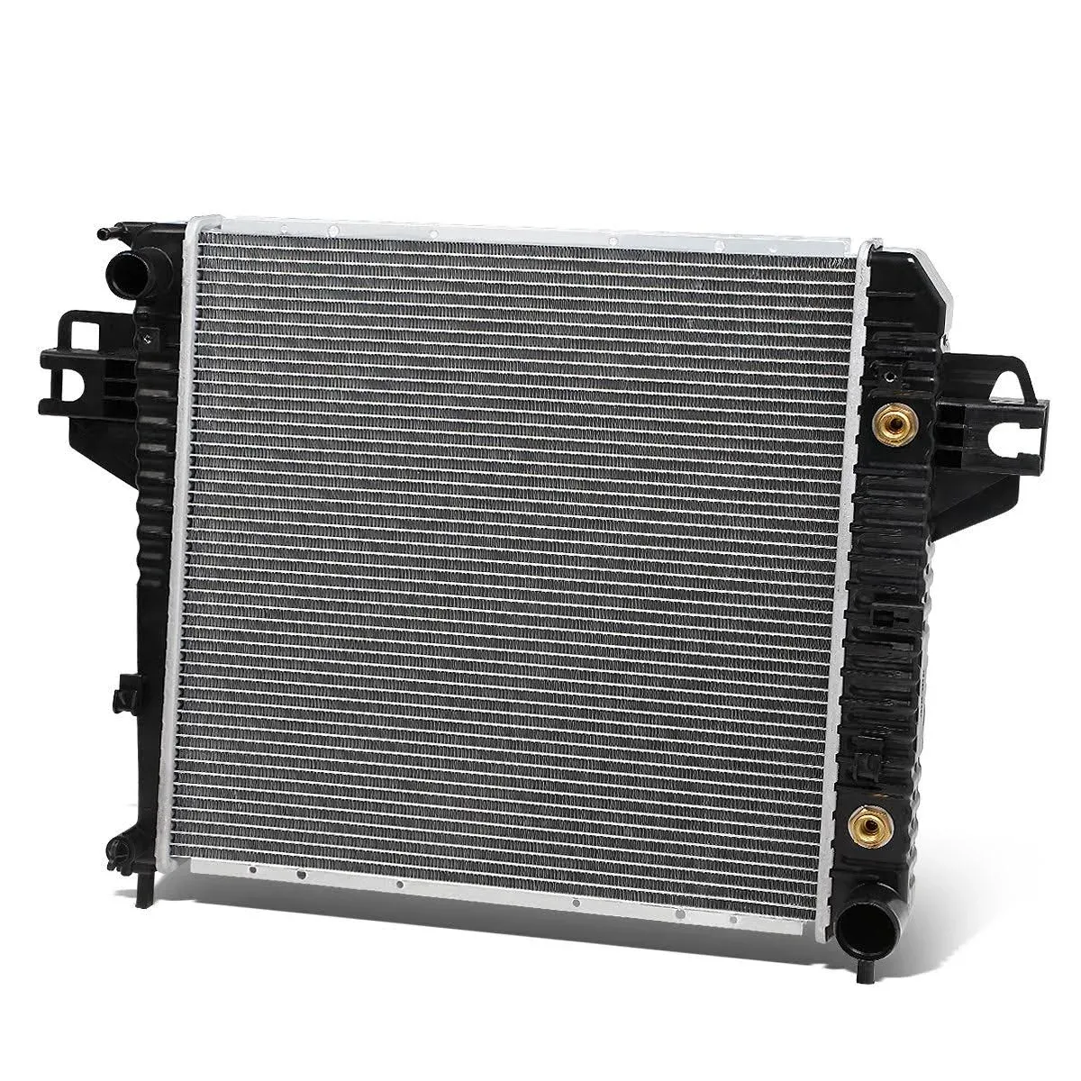 DNA Motoring OEM-RA-2481 OE Style Full Aluminum Core Direct Fit Radiator Compatible with 02-06 Liberty 3.7L, 20" W X 20" H X 1" D, 1-1/2" Inlet, 1-13/16" Outlet