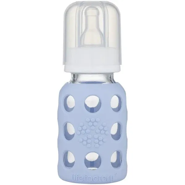 Lifefactory Glass Baby Bottle with Protective Silicone Sleeve