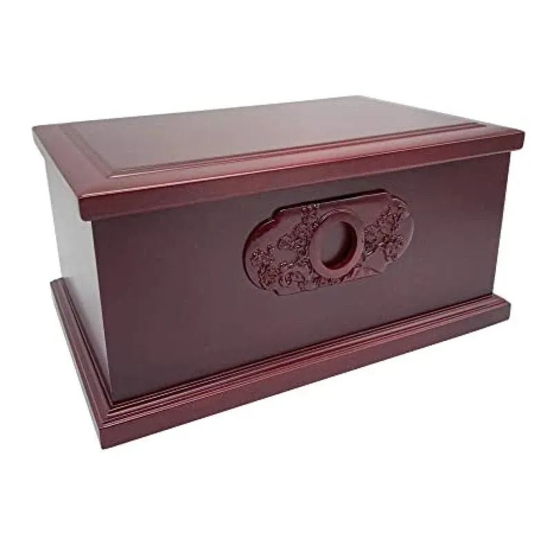 Fararoad Wooden Urn Box for Human Adult, Professional Urns Ashes Cherry 