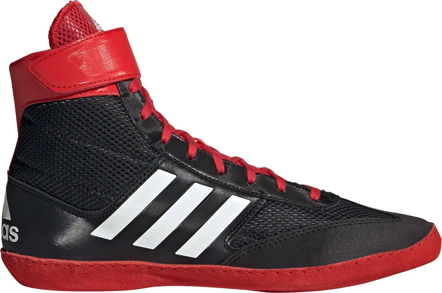 Adidas Men's Combat Speed 5 Wrestling Shoes - Black/Red/White