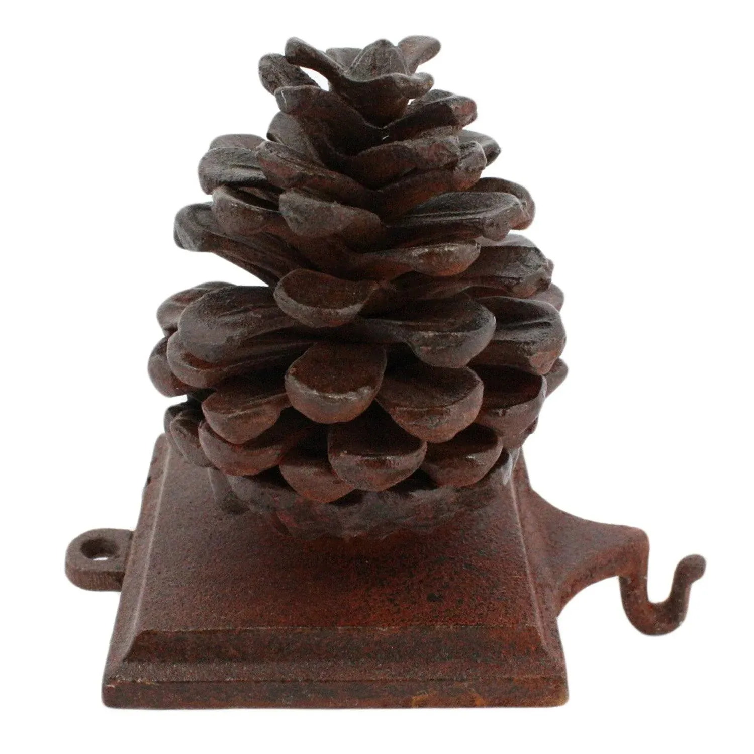 HomArt Stocking Holder Pinecone - Cast Iron Rust