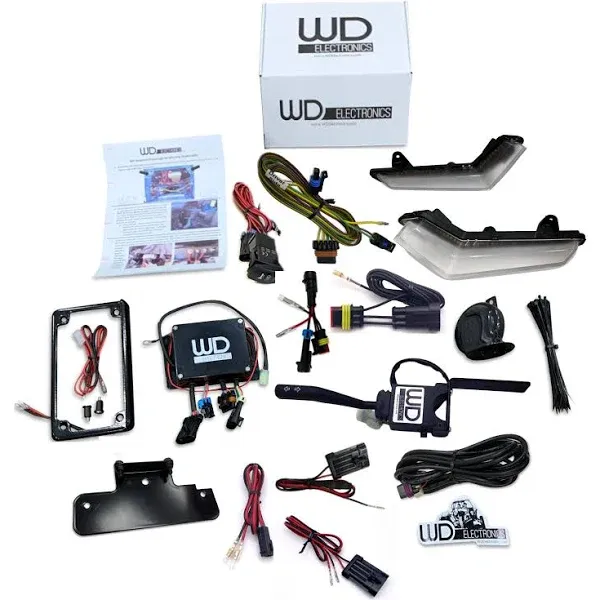 WD Electronics Can Am Defender Front Signature Lights, Integrated Street Legal Turn Signal Kit, 2020+ Models, Easy Install Plug and Play