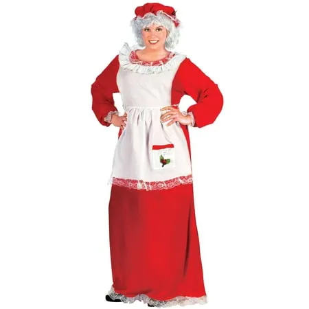 Women's Plus Size Mrs. Claus Costume