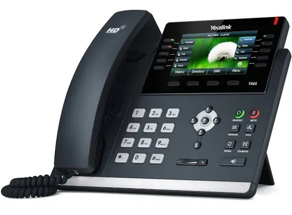 Yealink SIP-T46S 16-Line IP Phone w/ 4.3 inch Color Display, New, Original