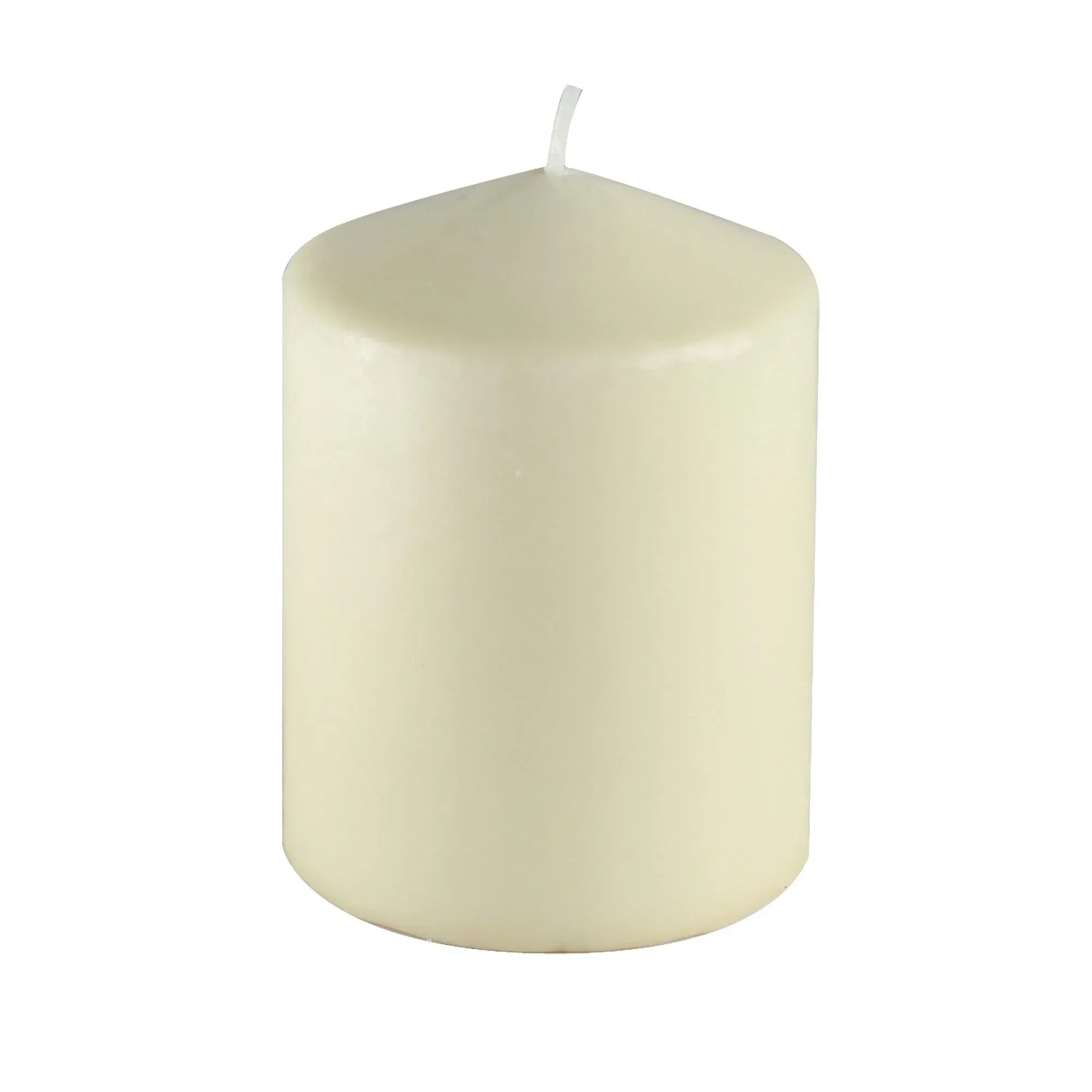 3Pack 3 Inchx 4 Inch Ivory Pressed And Over-Dipped Pillar Candles- Jeco Wholesale CPZ-3P34I